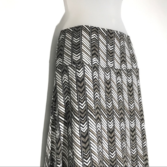 MAX STUDIO | Maxi Skirt - Black White & Cream — S - Picture 3 of 8